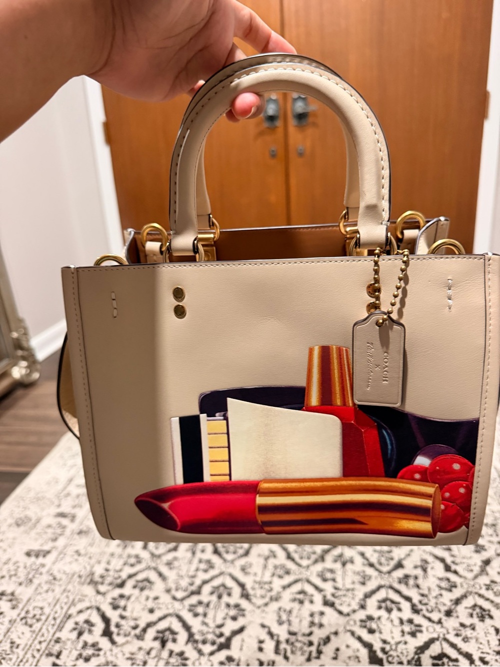Coach x Tom Wesselman 25 Rouge handbag